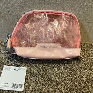 CLEAR PINK COSMETIC BAG